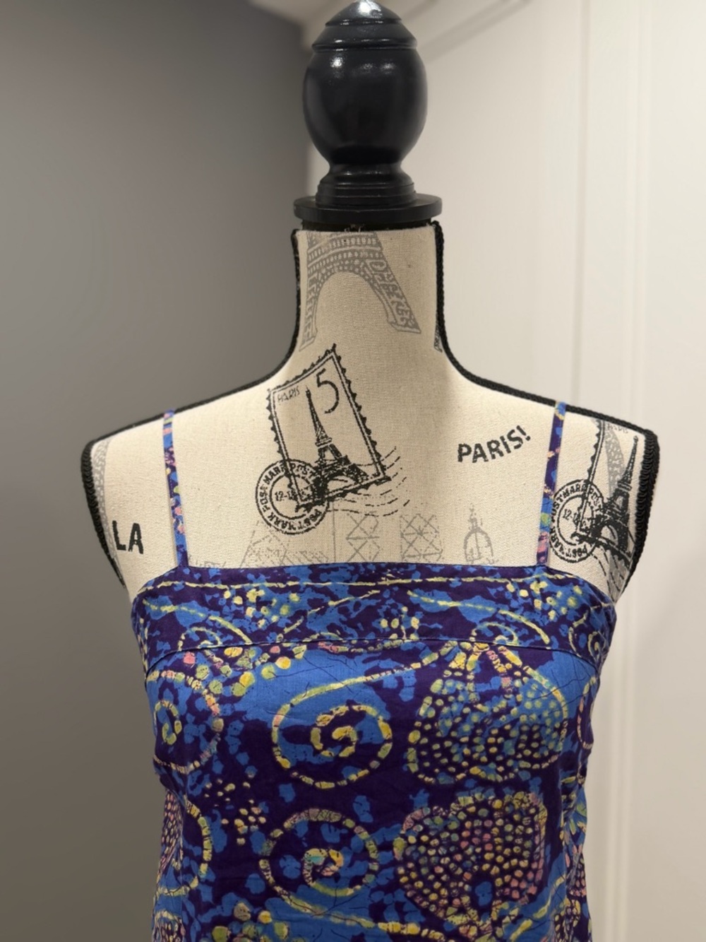 GAP, Retro, Blue Patterned Handkerchief Style Camisole - Picture 6 of 15